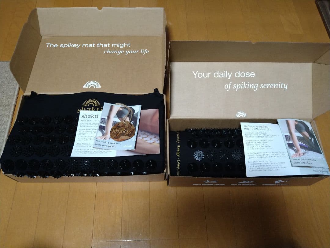 【正規品】シャクティ 指圧マット・枕 究極セット レベル② 黒