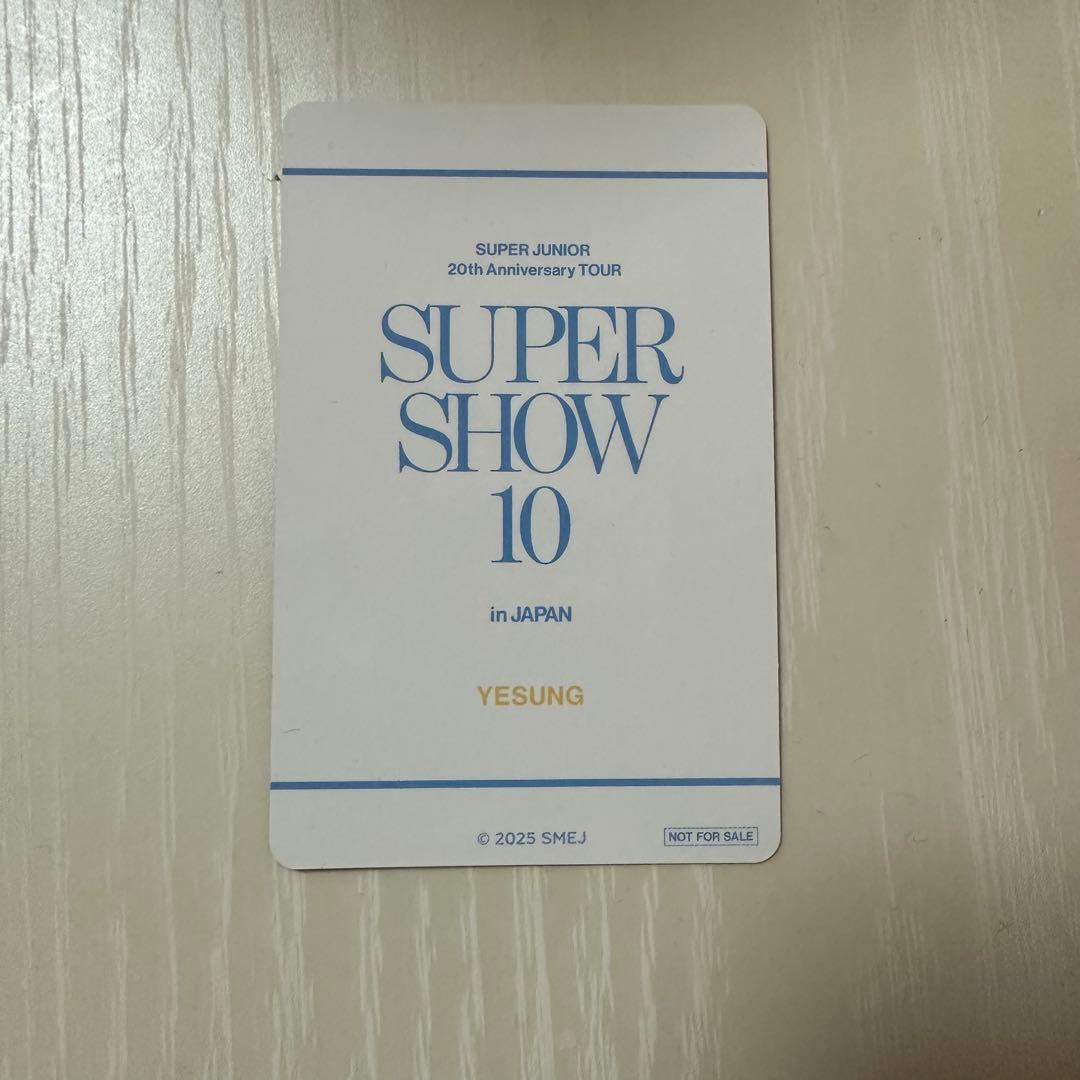 SUPER JUNIOR イェソン SS10 特典 トレカ