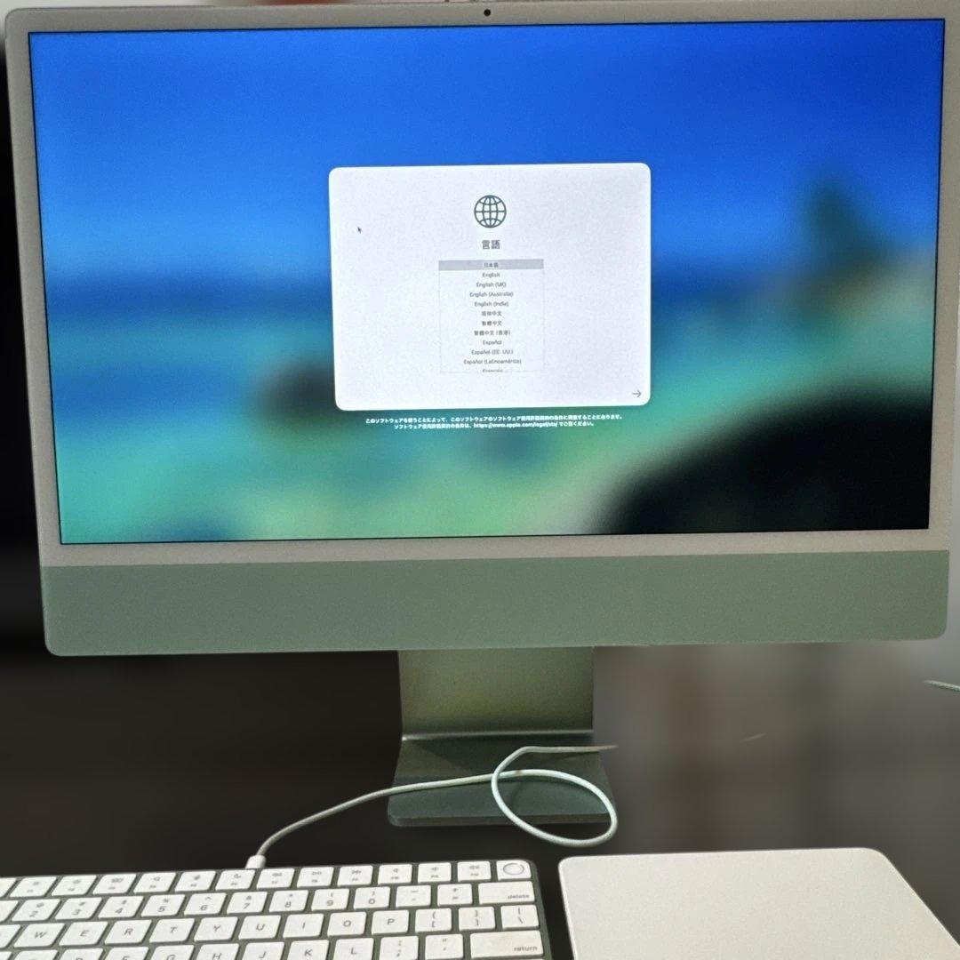 Apple iMac 24インチ M1 16GB 512GB USキーボード