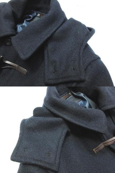 ホネホネ COACH ウール ダッフルコート メンズ Sサイズ 濃紺