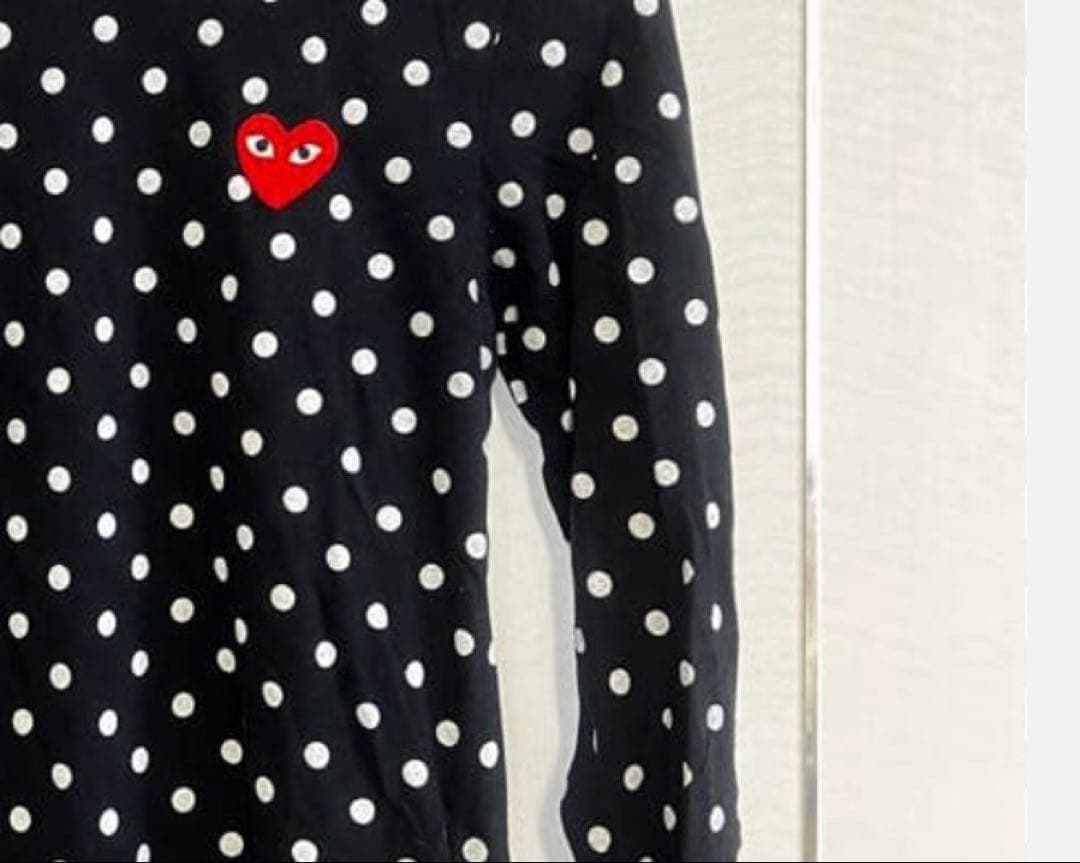 コムデギャルソンドット柄 ネイビー　s