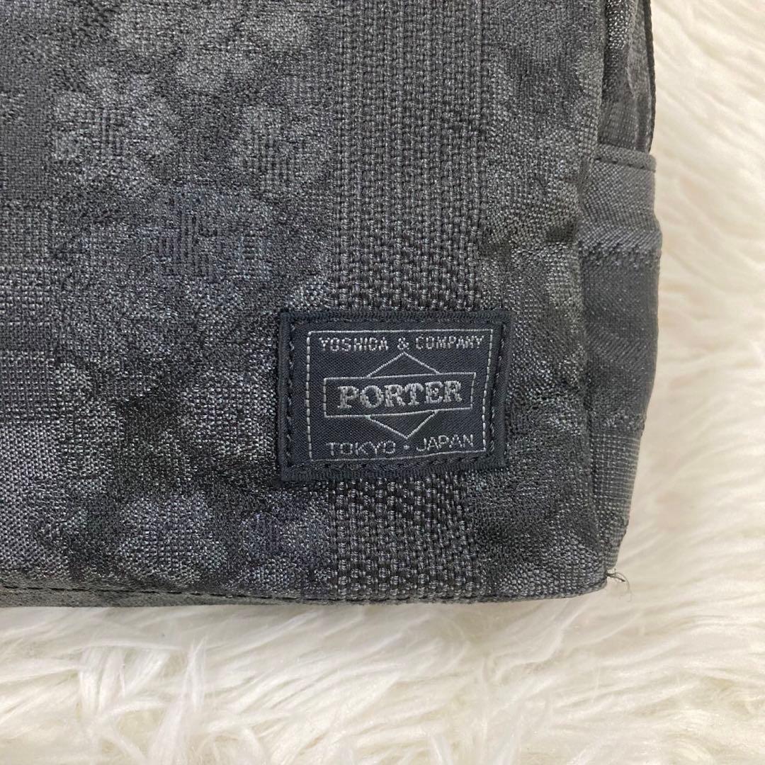【極美品】PORTER ポーター VERVE ヴァーヴ ポーチ ブラック 総柄
