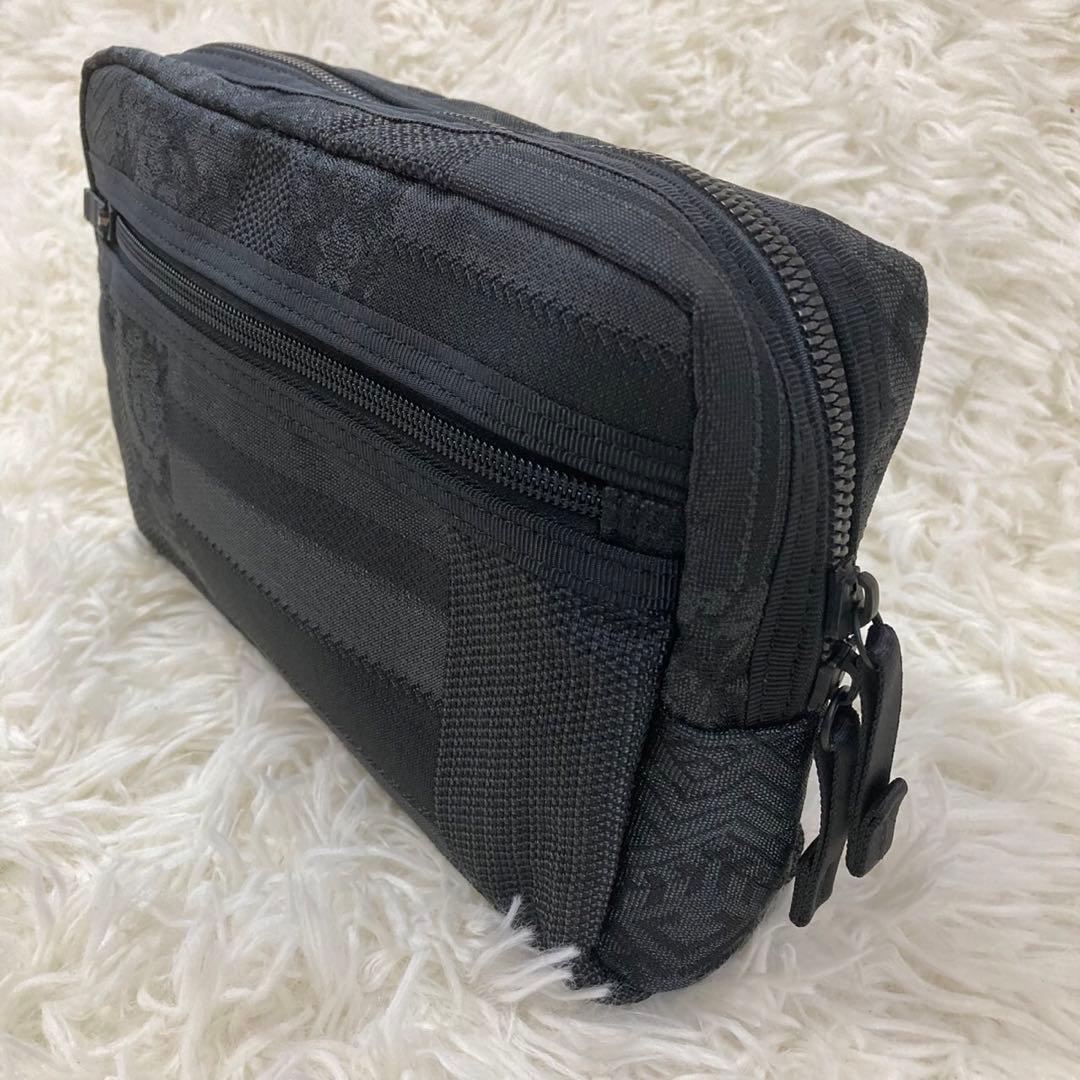 【極美品】PORTER ポーター VERVE ヴァーヴ ポーチ ブラック 総柄