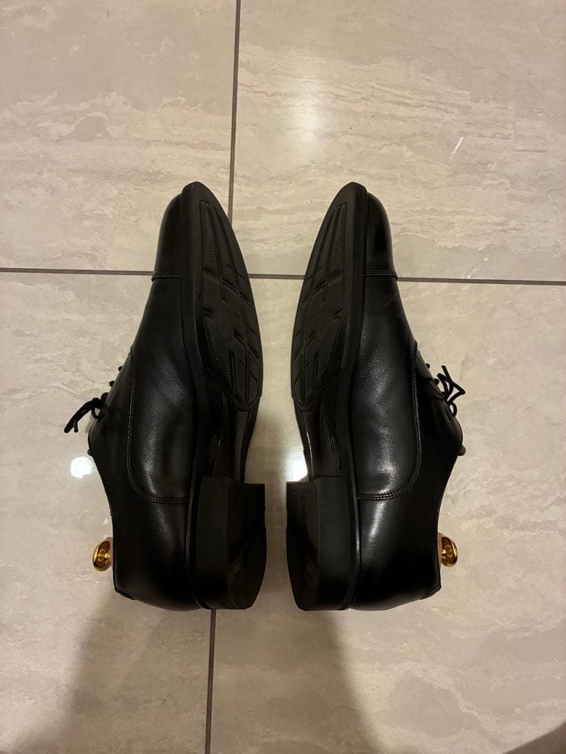 アシックスRunwalk ブラック ストレートチップ 革靴