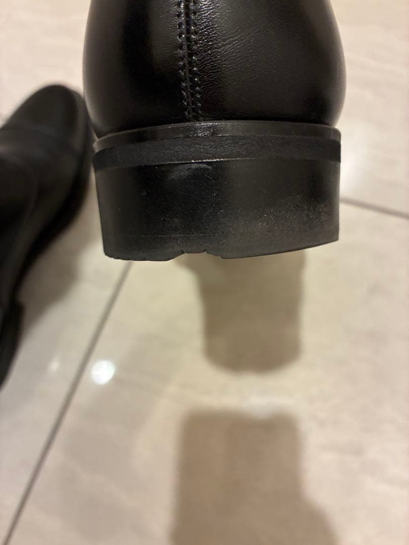 アシックスRunwalk ブラック ストレートチップ 革靴