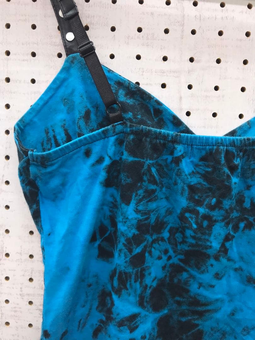 Y2K 古着 GLAD NEWS スタッズストラップ タイダイ ビスチェ キャミ