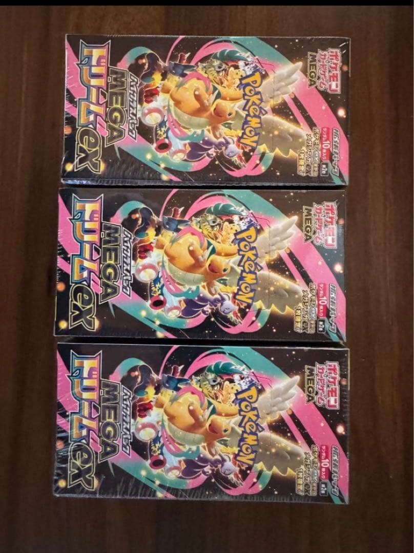 O*.様 ポケモンカードMEGAドリームex シュリンク付き3BOX