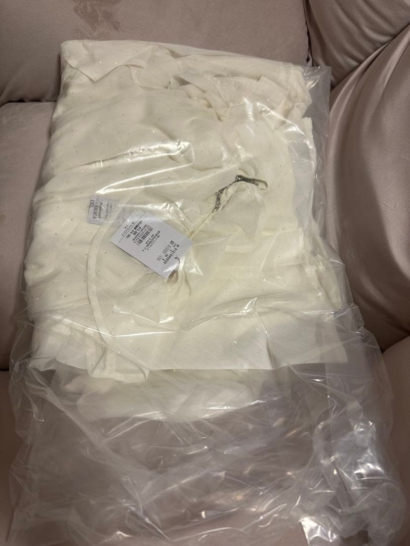 ナイスクラップ アメスリティアードロングワンピース ホワイト