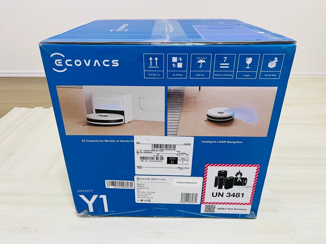 ●新品未開封●ECOVACS DEEBOT Y1 PLUS エコバックス