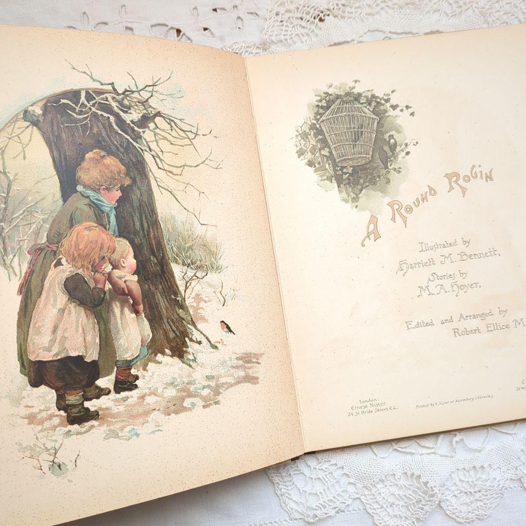 超稀少1891ハリエットベネット絵本 洋書 児童書 アンティーク ヴィクトリアン