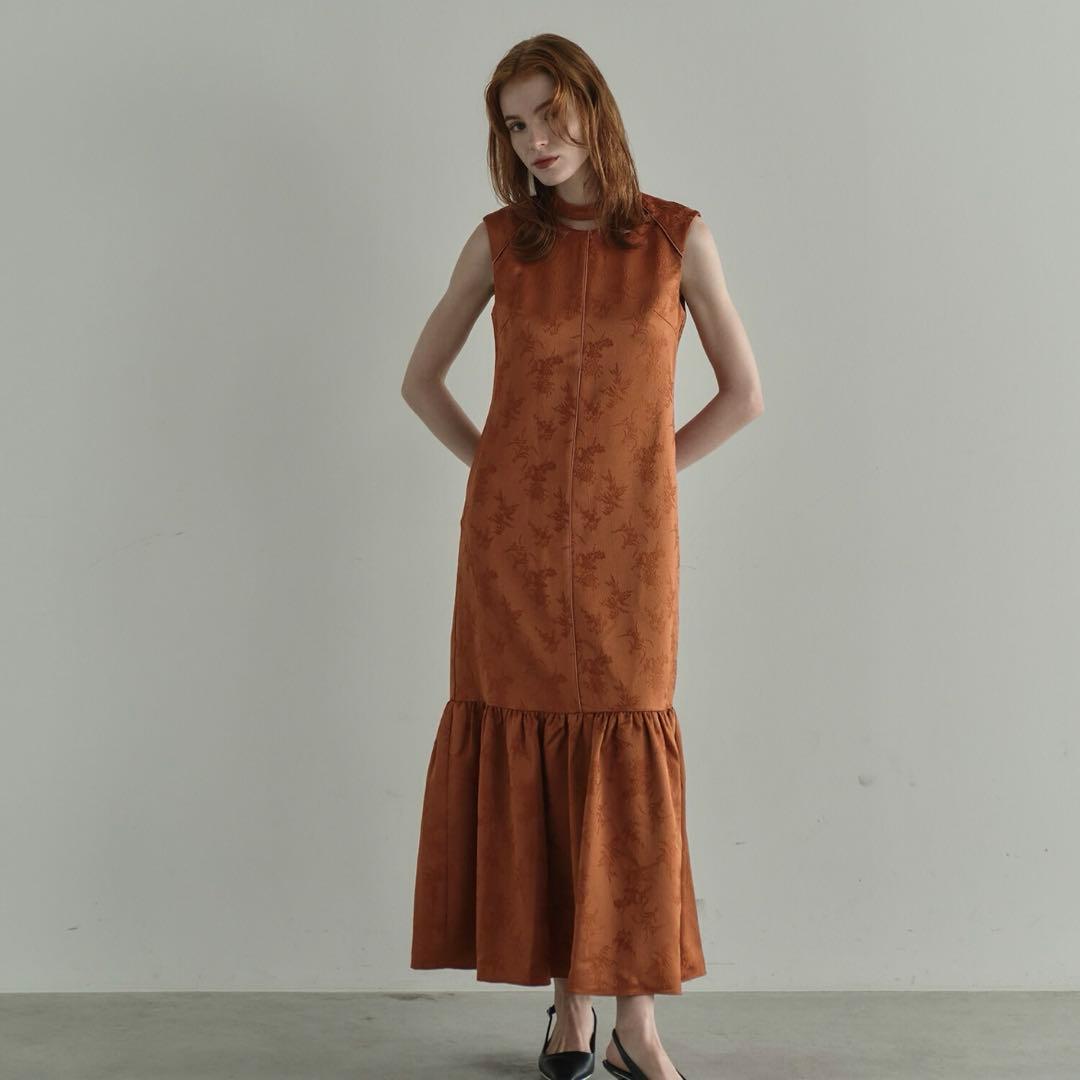 スーツ・フォーマル・ドレス ANDRESD chinoiserie tiered hem dress