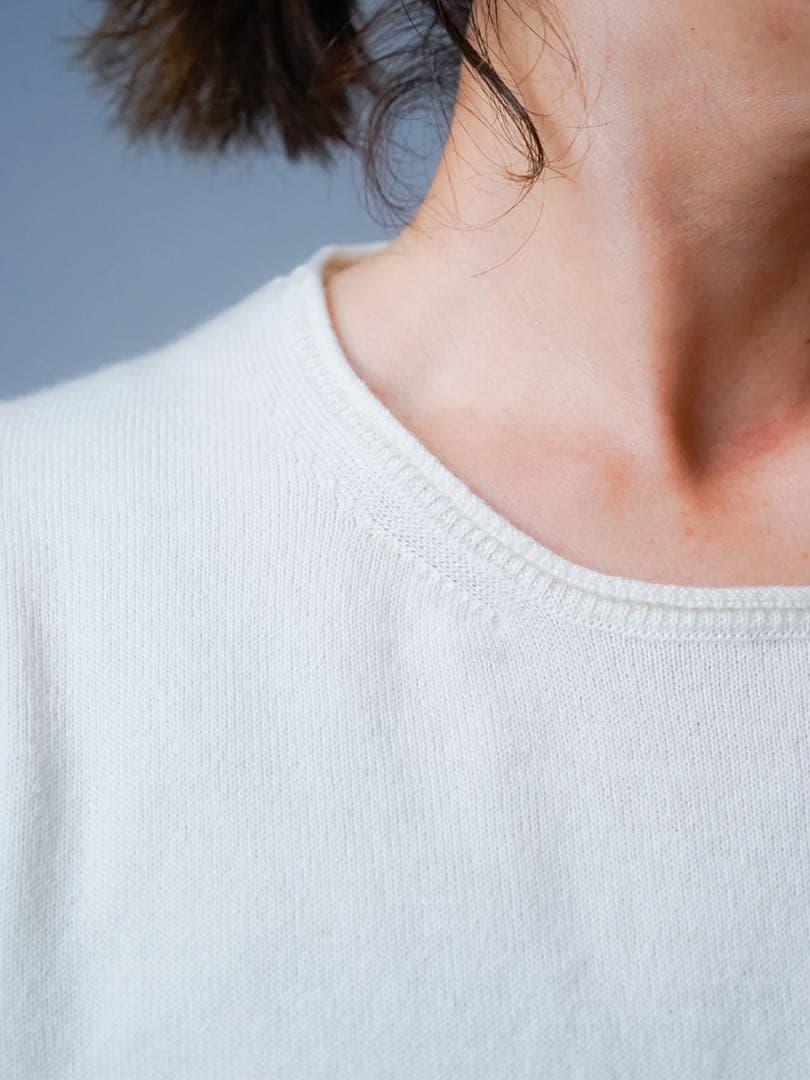 wafu【限定企画】シルク100％ の呼吸するトップス Ｍサイズ／ オフホワイト