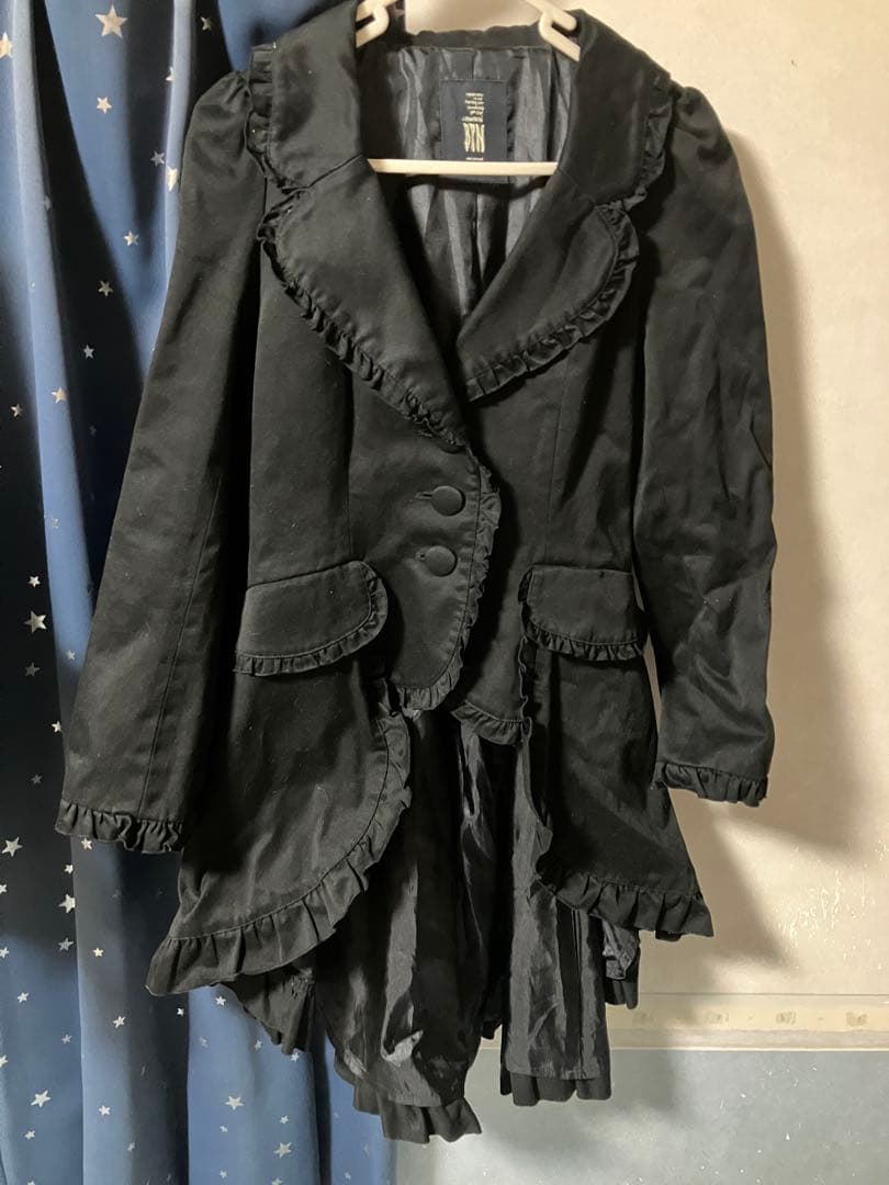BPN フリルロングジャケット