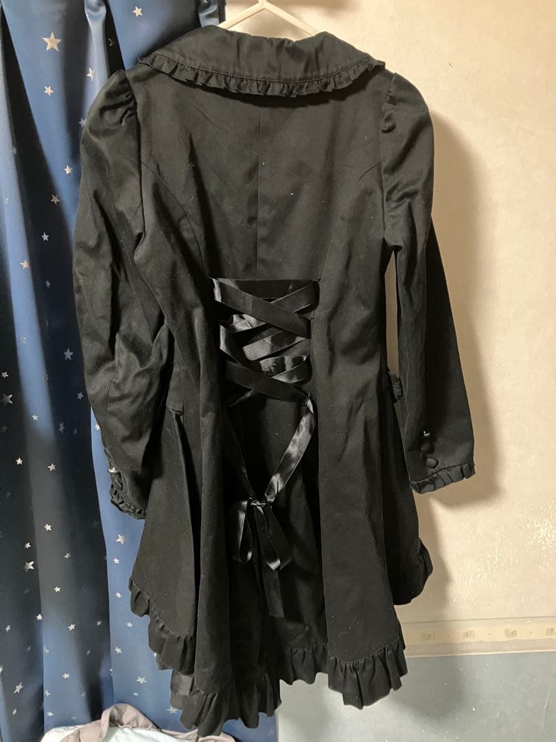 BPN フリルロングジャケット