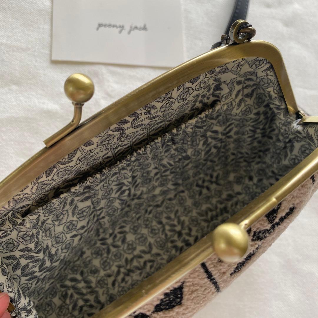 お値下げ❗️完成品✨ lulu small ショルダー　がま口　ミナペルホネン