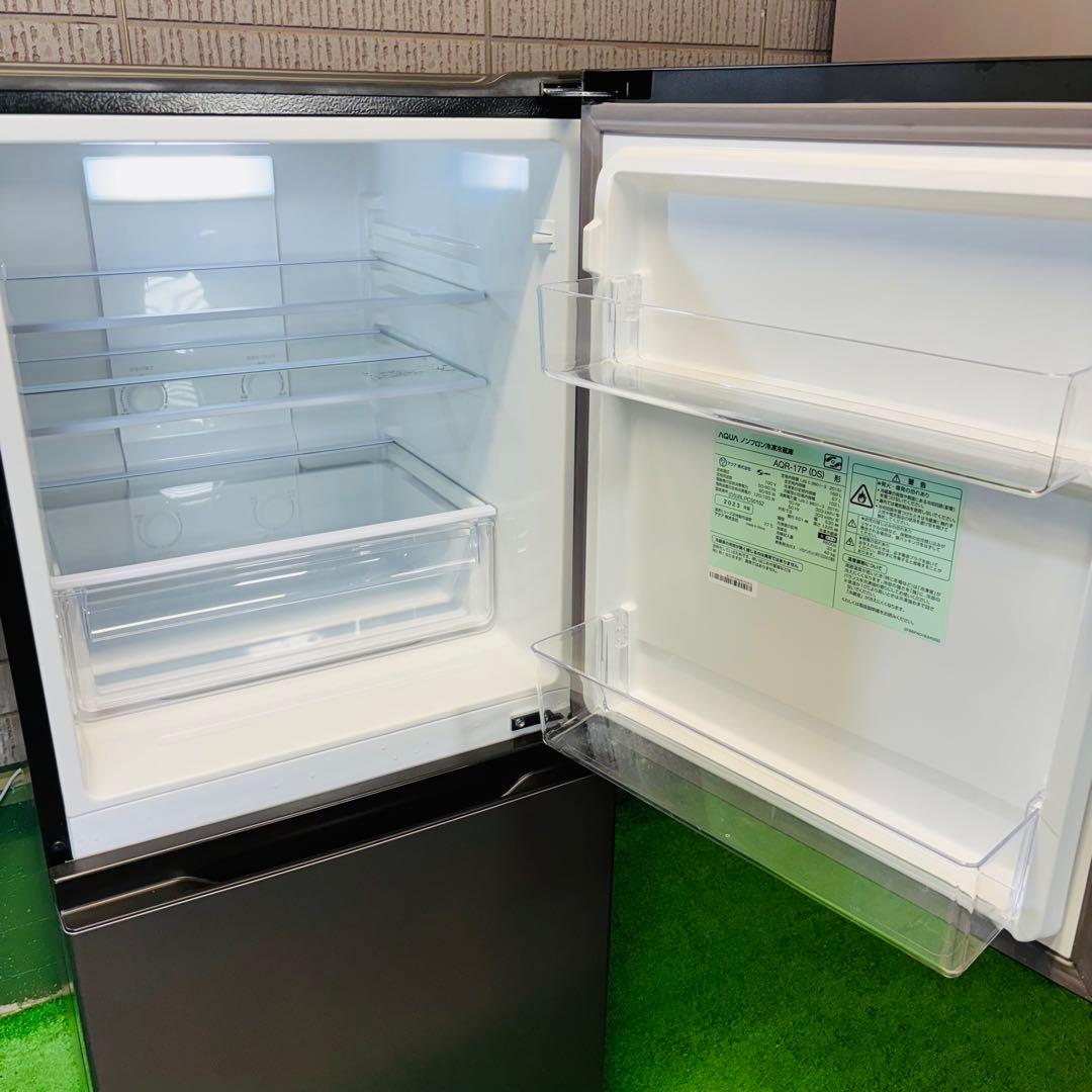 美品 23年製 169L 冷蔵庫 大きめ おしゃれ AQUA【地域限定配送無料】