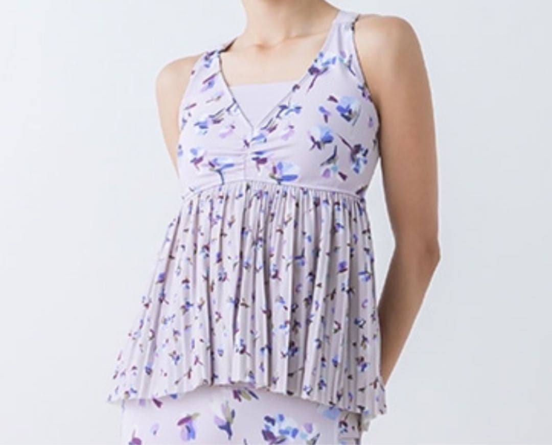 SUKALA ローズプリントプリーツタンクトップ　 Mサイズ