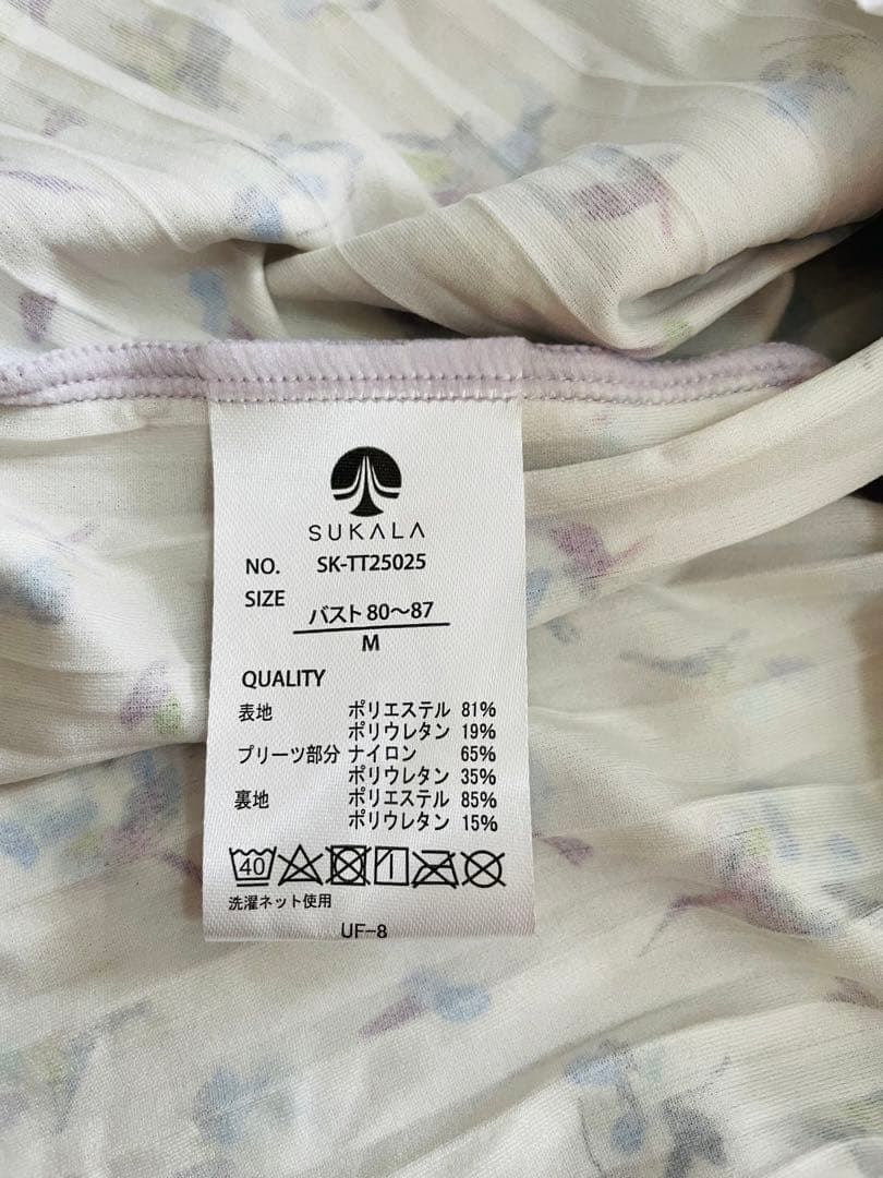 SUKALA ローズプリントプリーツタンクトップ　 Mサイズ