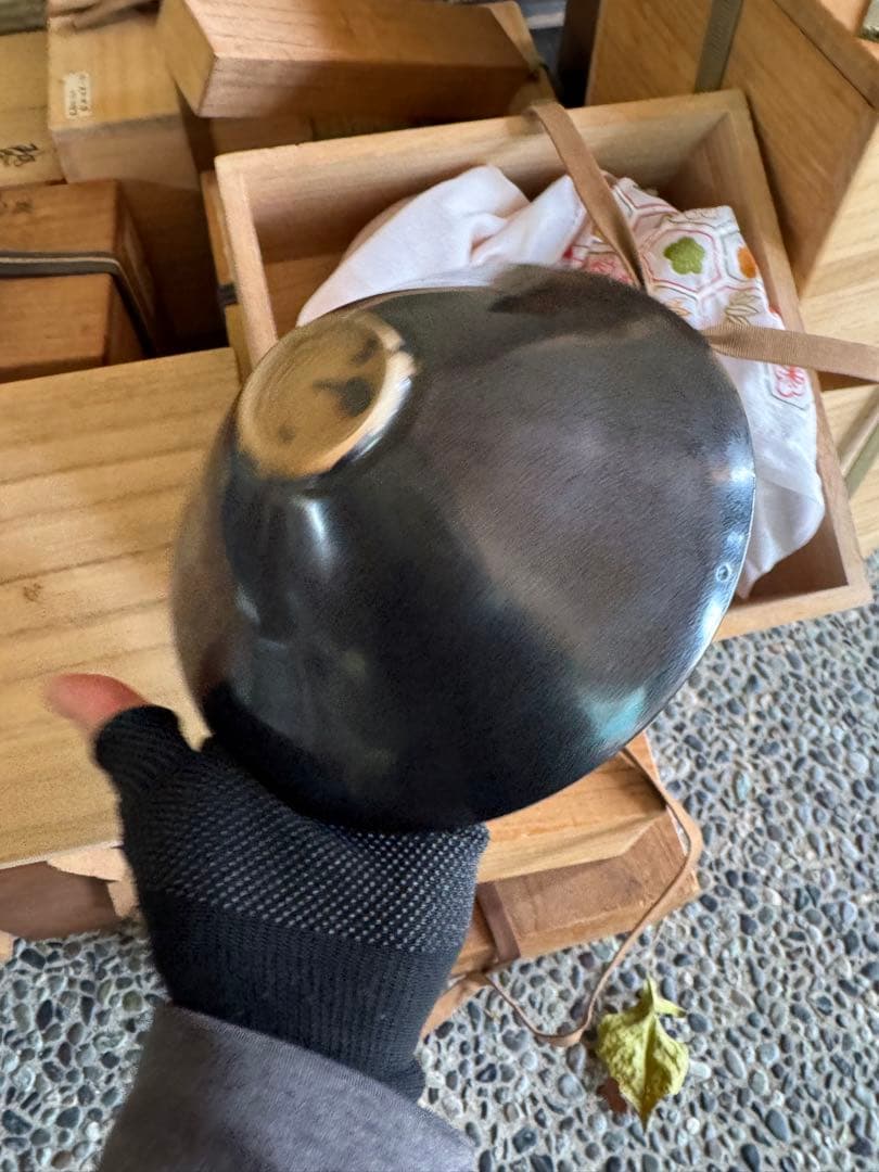 ‼️リサイクルFORT‼️BLACKフライデー②‼️中国の木葉文黒茶碗‼️激安します‼️