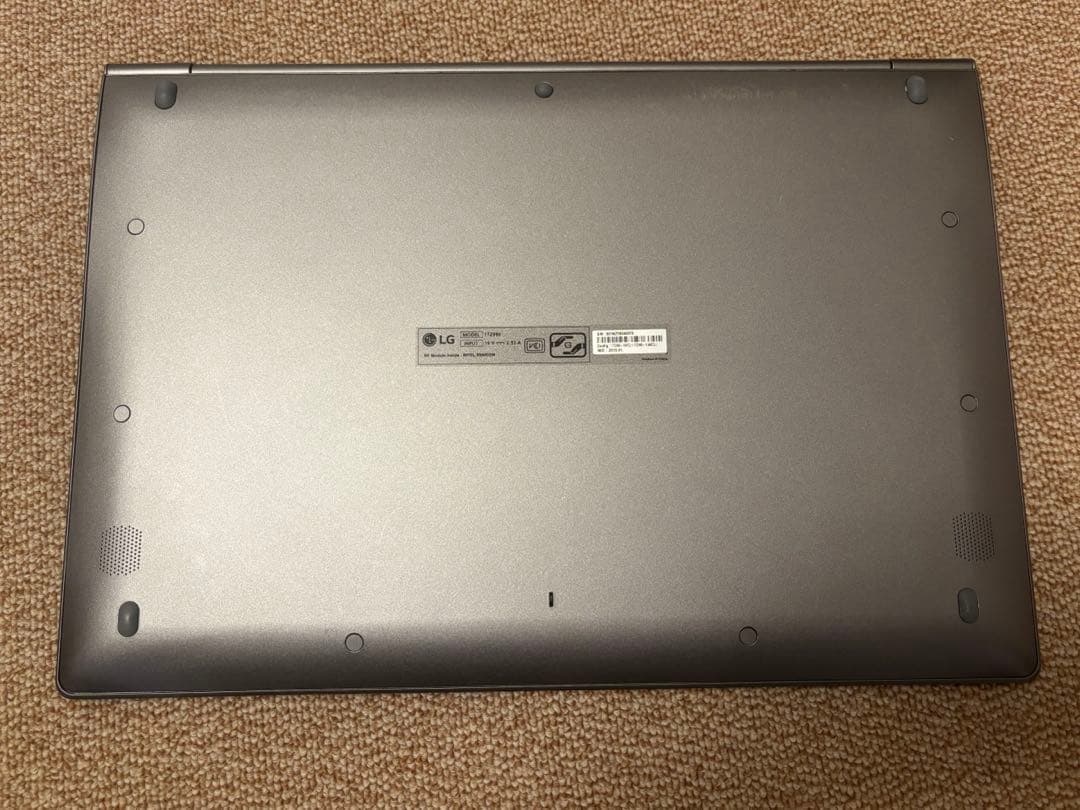 Windowsノート本体 LG gram 17Z990 i7-8565U SSD512GB RAM16GB