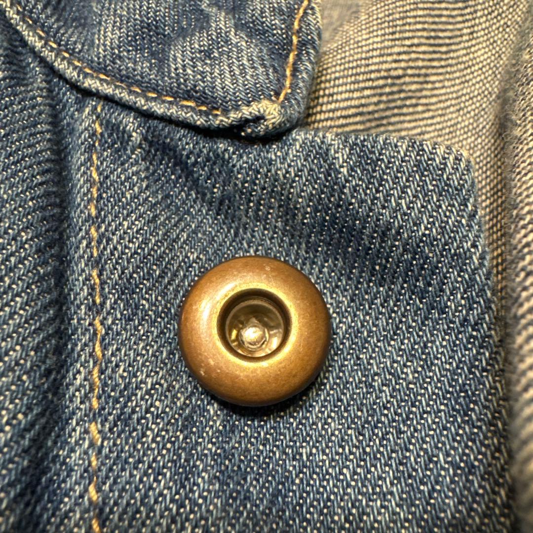 ゴーヘンプ　デニムジャケット　カバーオール　M