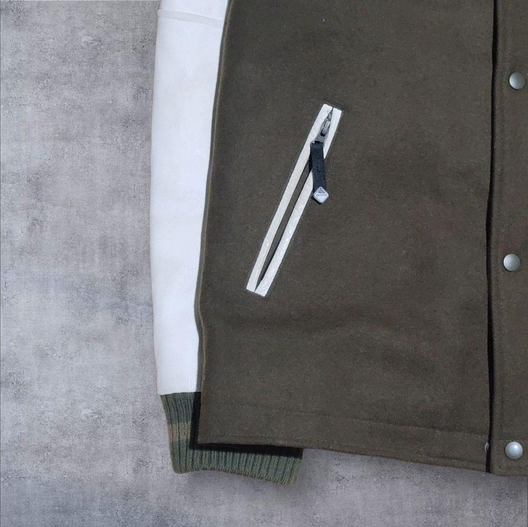 初期 F.C.R.B × NIKE スタジアムジャケット カーキ レザー M