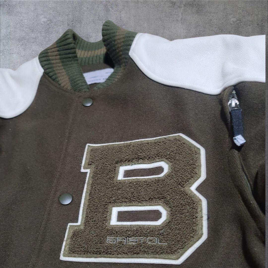 初期 F.C.R.B × NIKE スタジアムジャケット カーキ レザー M