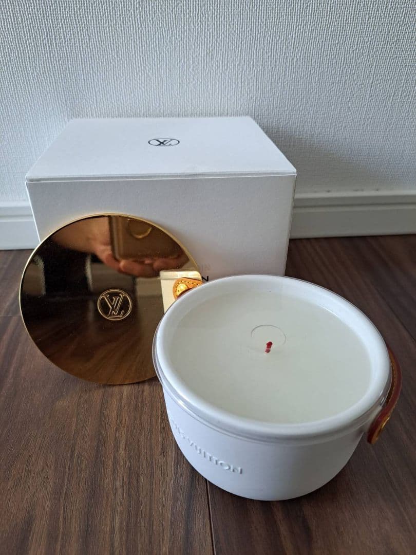 LOUIS VUITTON アロマキャンドル ロウソク インテリア ホワイト系