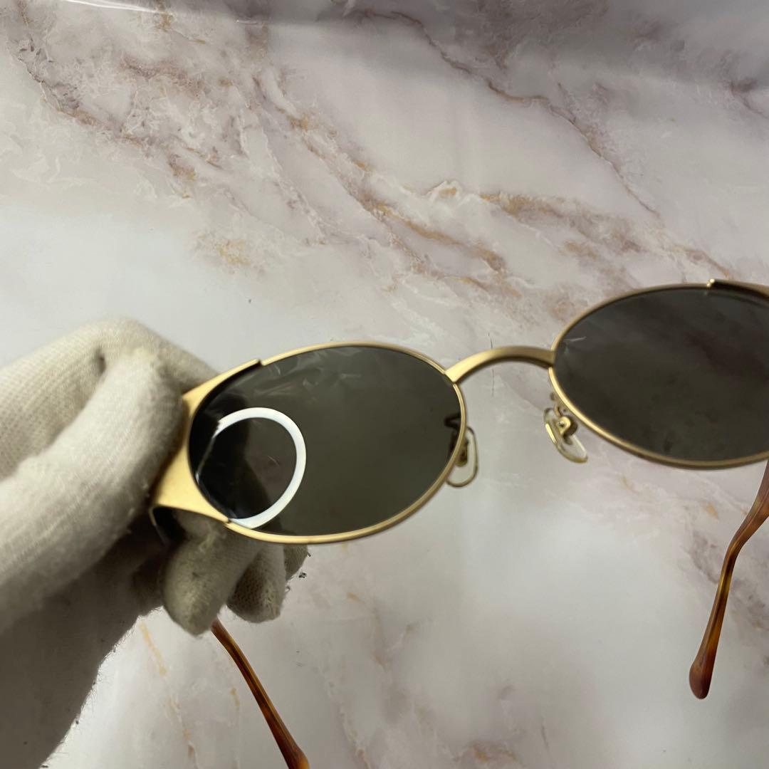 celine セリーヌ オーバル 鼈甲 y2k アンティーク レトロ サングラス