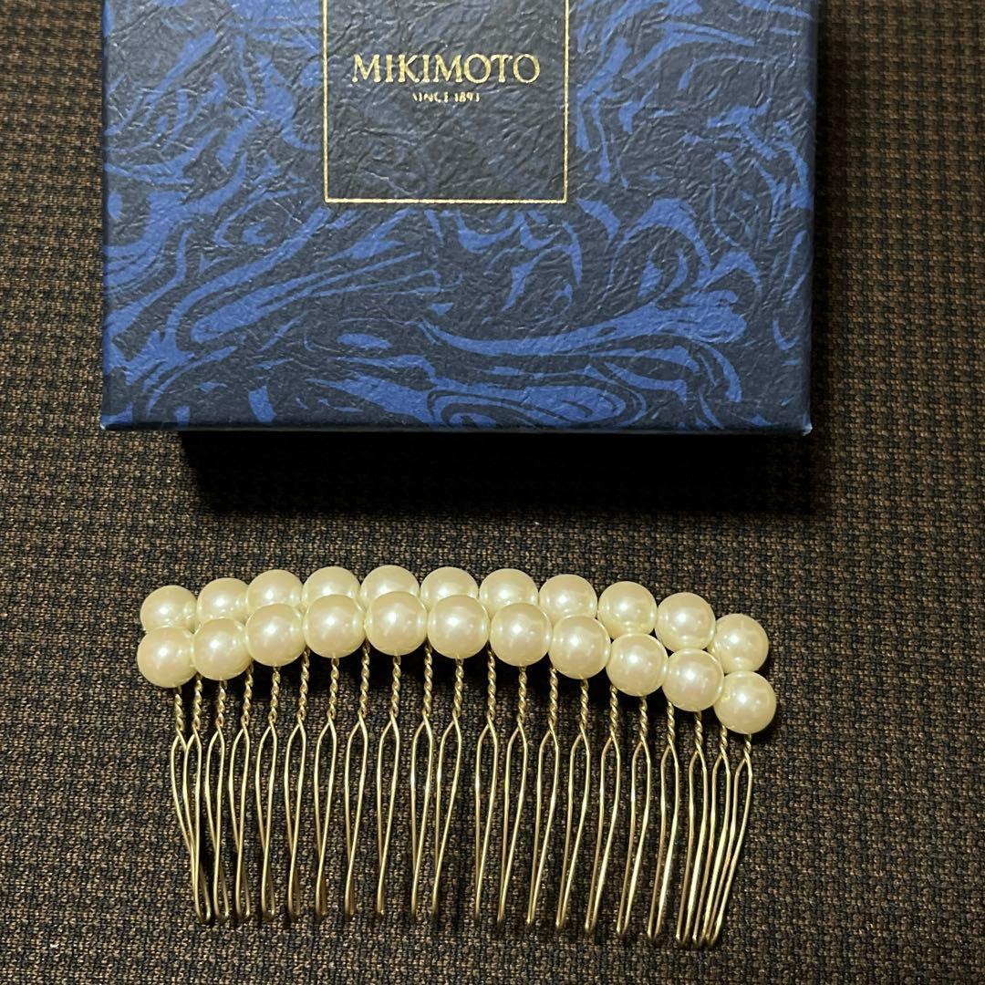 ミキモト　真珠　ヘアーコーム 髪飾り パール
