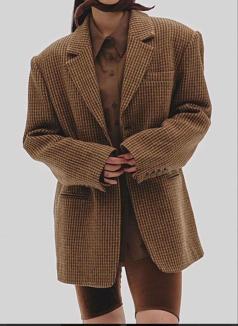 TODAYFUL(トゥデイフル) WOOL100% CHECK JACKET