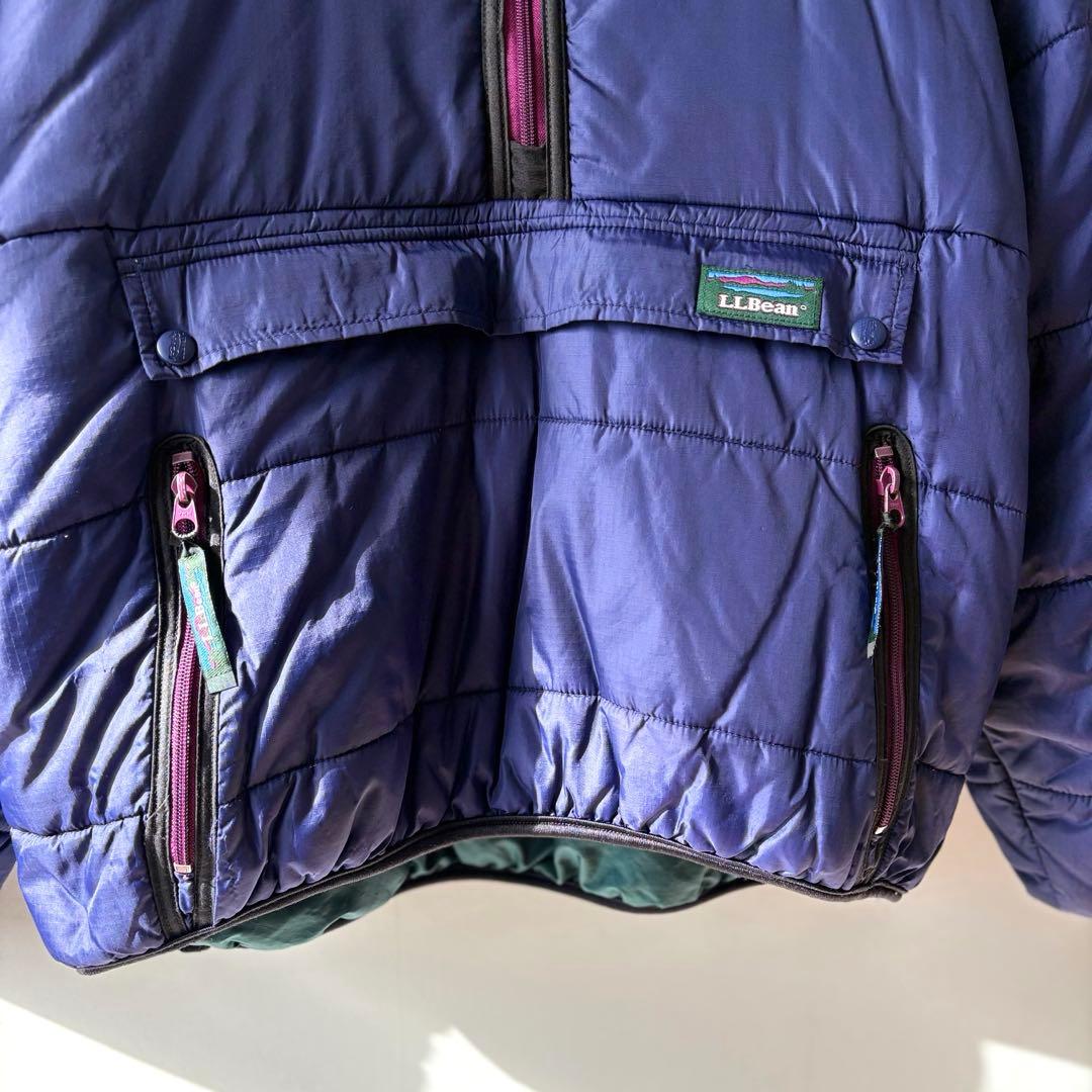 GanL.L.Beanヴィンテージプリマロフトジャケット　ハーフジップ