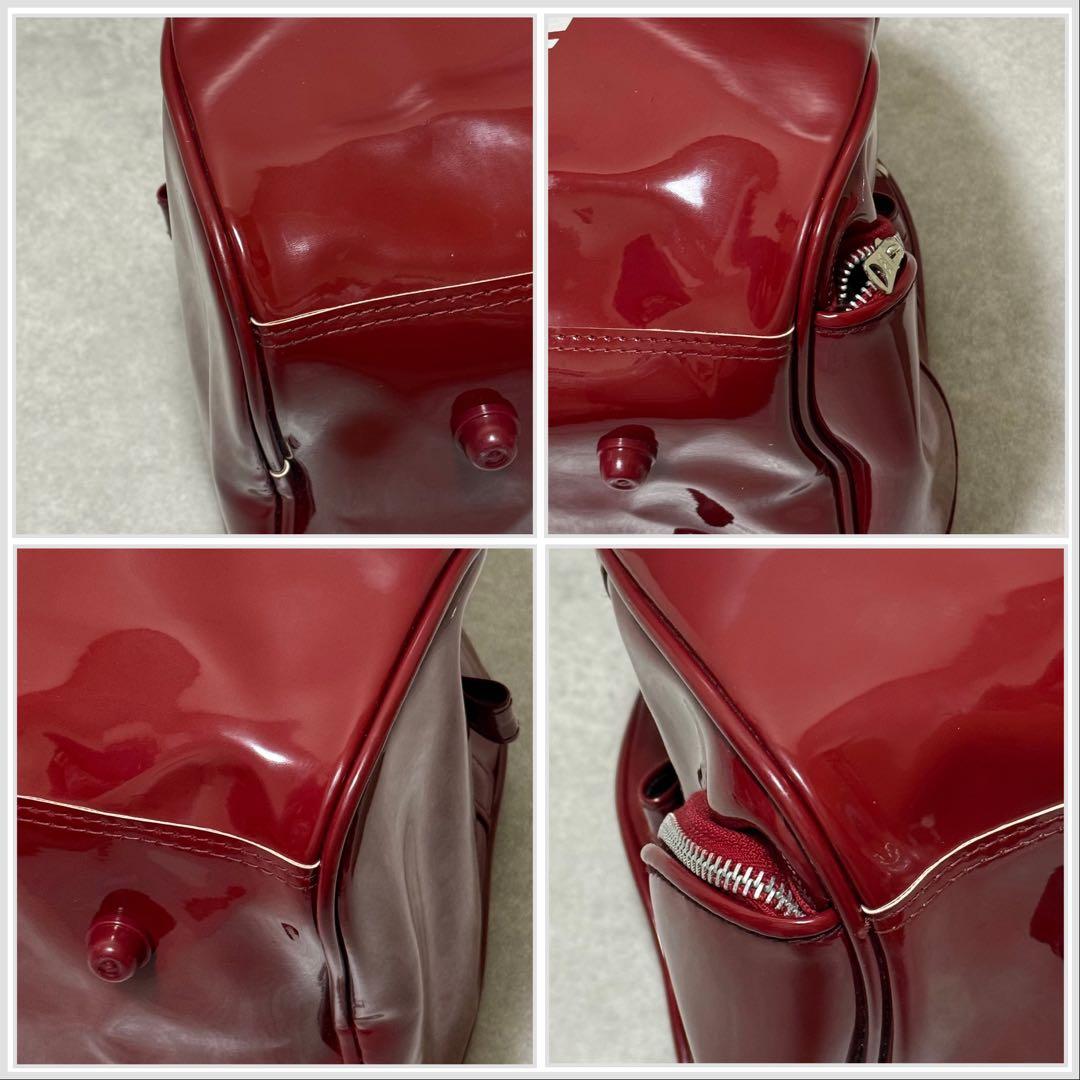 【adidas】超希少　アディダス　70s 80s エナメルボストンバッグy2k