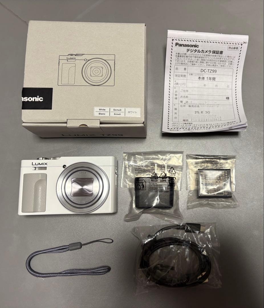Panasonic LUMIX DC-TZ99 ホワイト デジタルカメラ