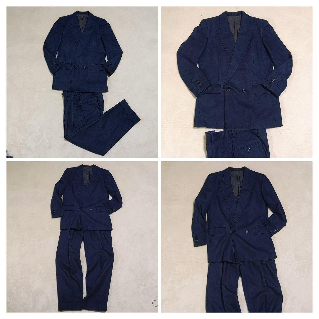 【美品】　現行タグ　ポールスミス　ダブルスーツ　麻シルク　オーバーシルエット