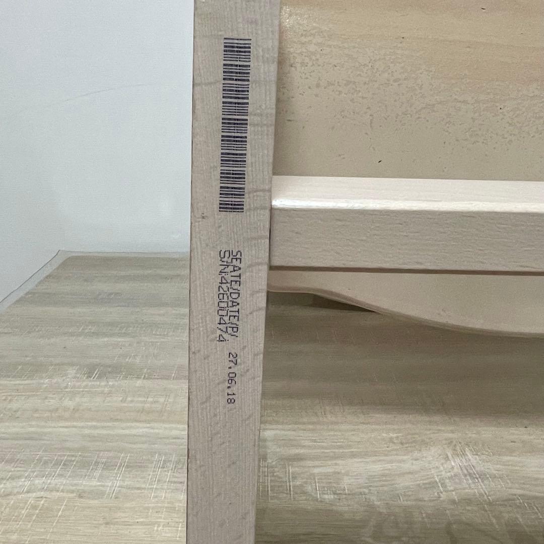 ストッケ トリップトラップ ホワイトウォッシュ　S/N4 ベビーセット・トレイ付