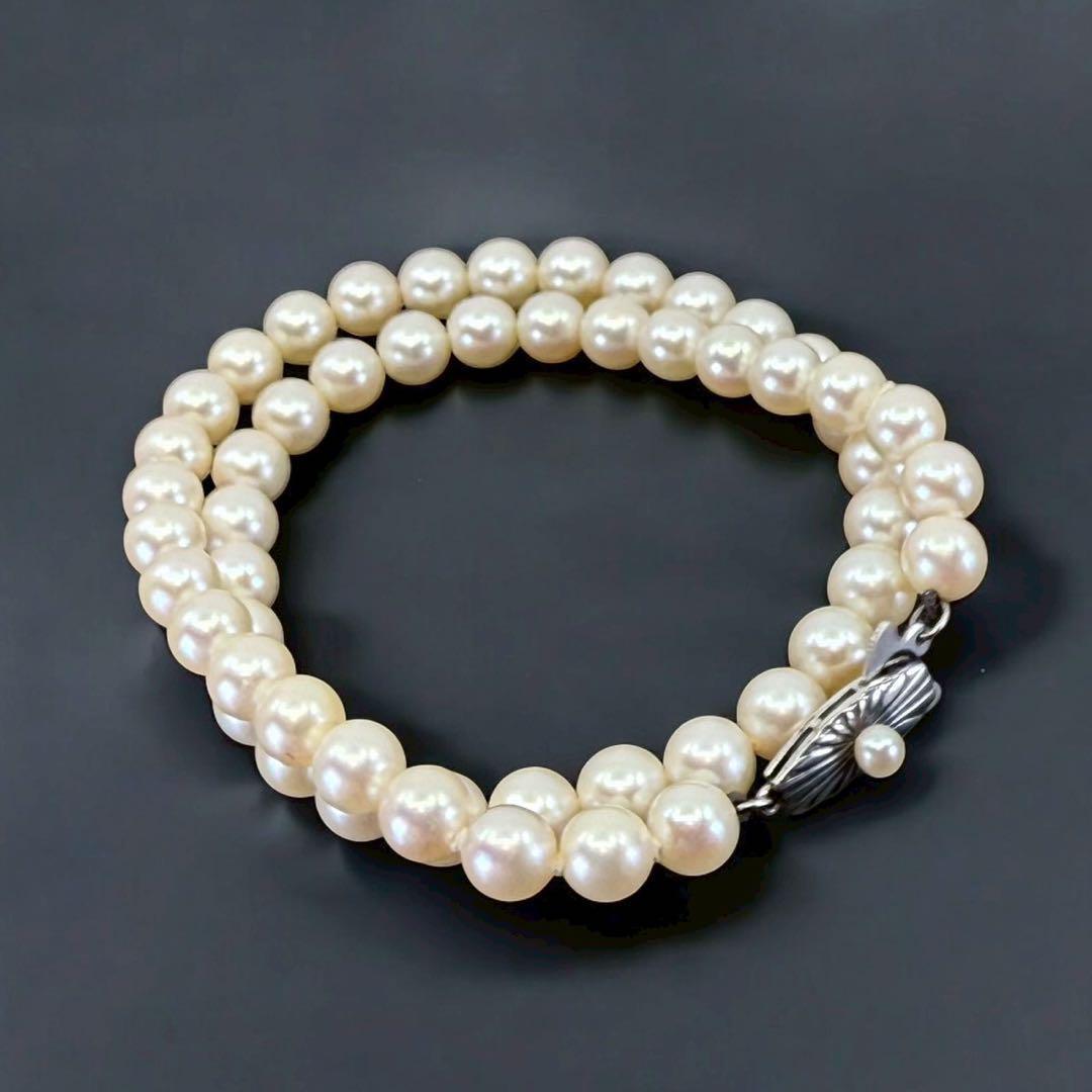 【最高級】ミキモト　アコヤ　本真珠　パール　ネックレス　シルバー　7.0mm