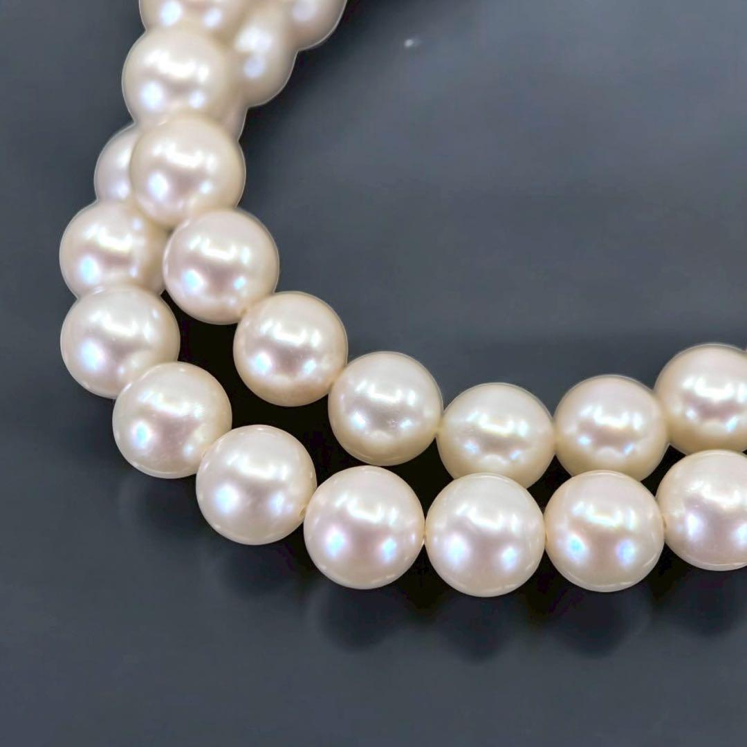 【最高級】ミキモト　アコヤ　本真珠　パール　ネックレス　シルバー　7.0mm