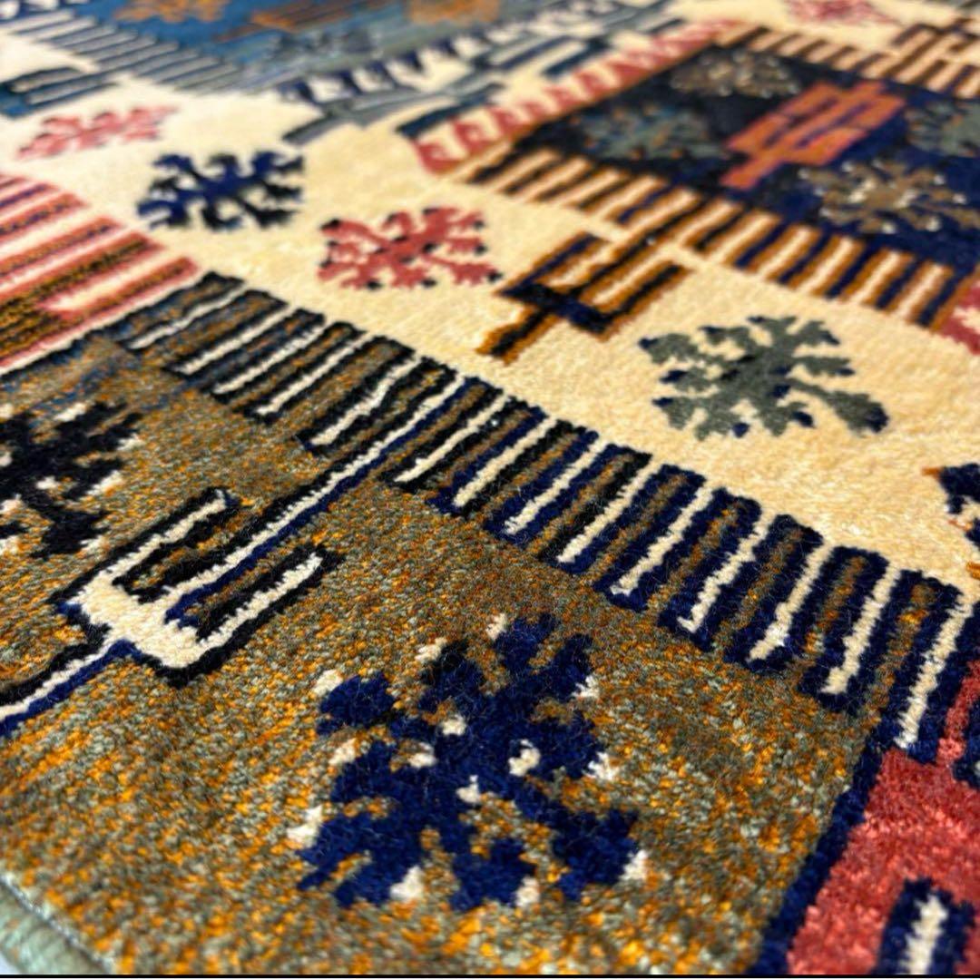 ラグ IZMIR 玄関マット　ビンテージ　ベルギー製ビンテージ品