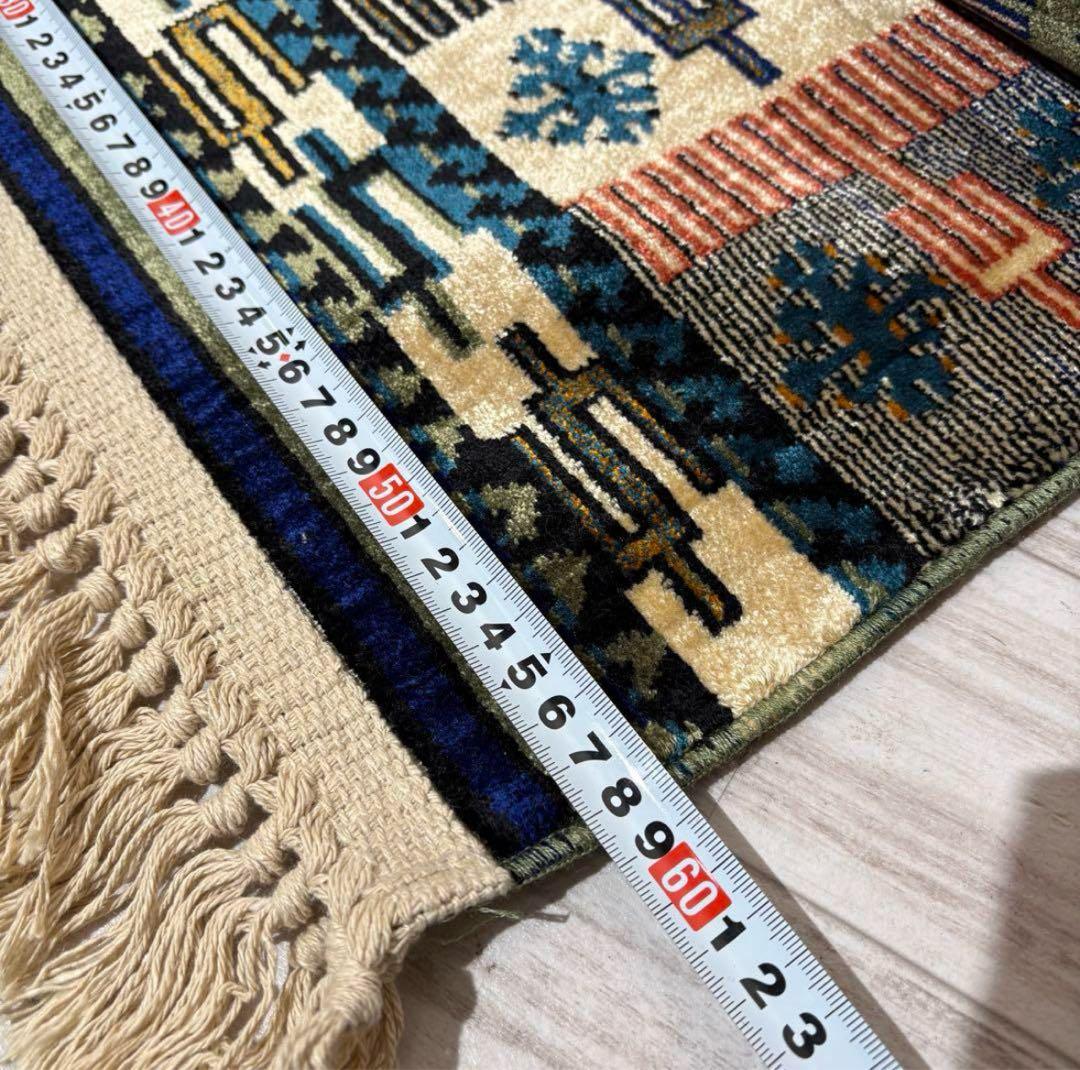 ラグ IZMIR 玄関マット　ビンテージ　ベルギー製ビンテージ品