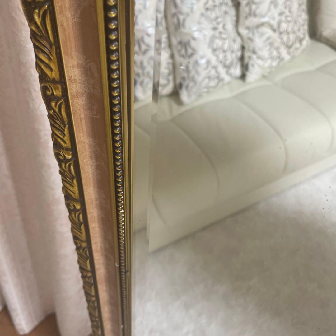 イタリア製　ウォールミラー　スタンドミラー　姿見　鏡　アンティーク