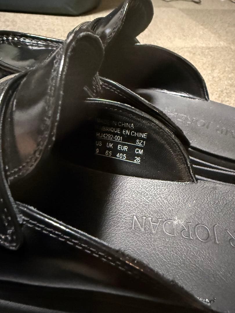 【24時間発送】NIKE エアジョーダン　ミュール　ブラック厚底ローファー