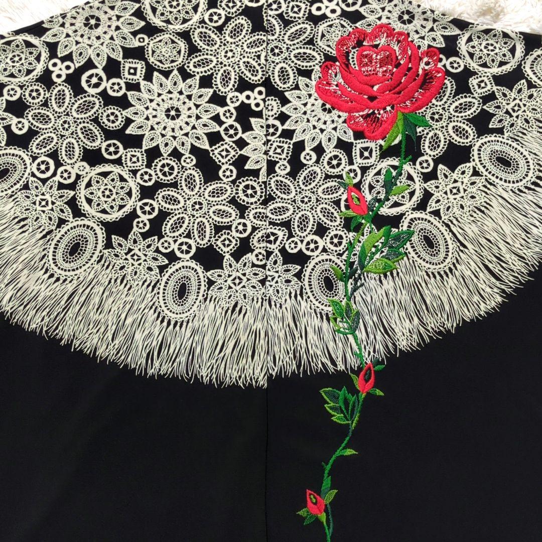 【専用】TOKUKO 1er VOL　前開き チュニック　羽織物　お花　刺繍