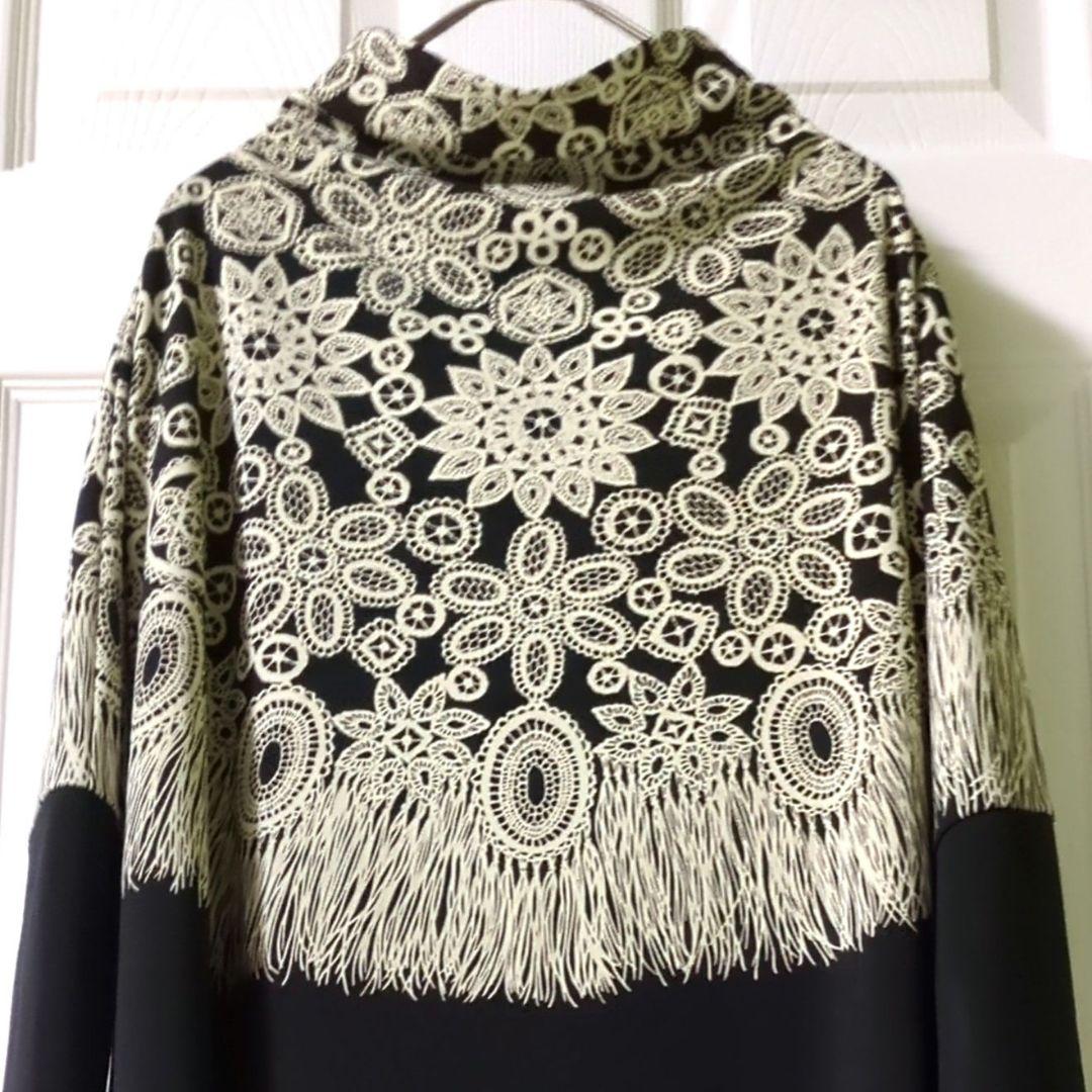 【専用】TOKUKO 1er VOL　前開き チュニック　羽織物　お花　刺繍