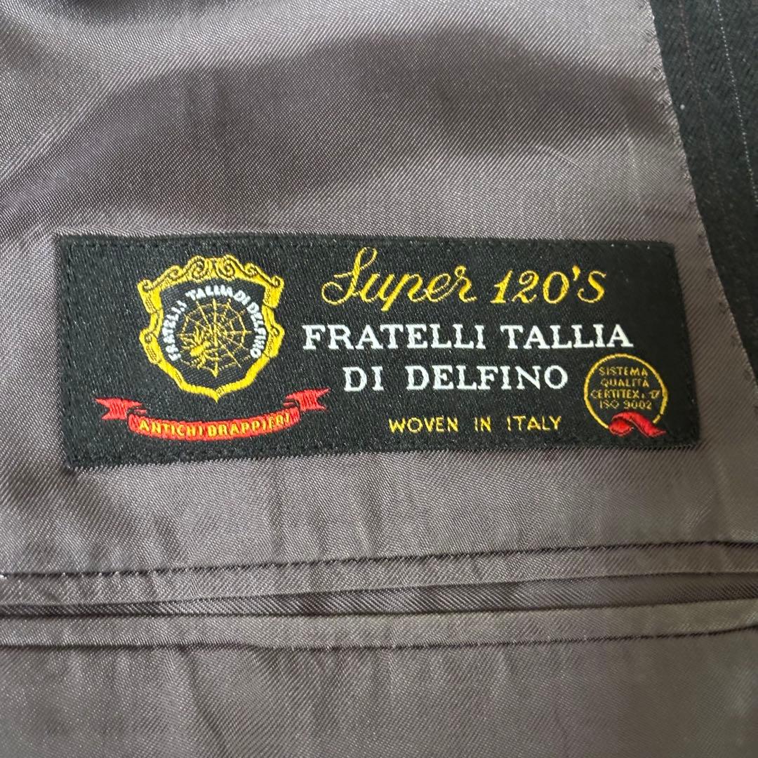 DANIEL CREMIEUX セットアップ　ダブル　ストライプ　ダークグレー