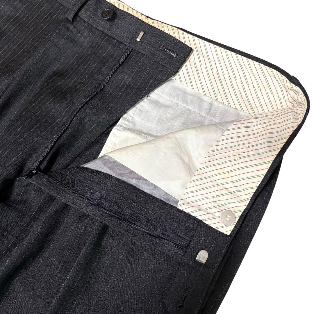 DANIEL CREMIEUX セットアップ　ダブル　ストライプ　ダークグレー