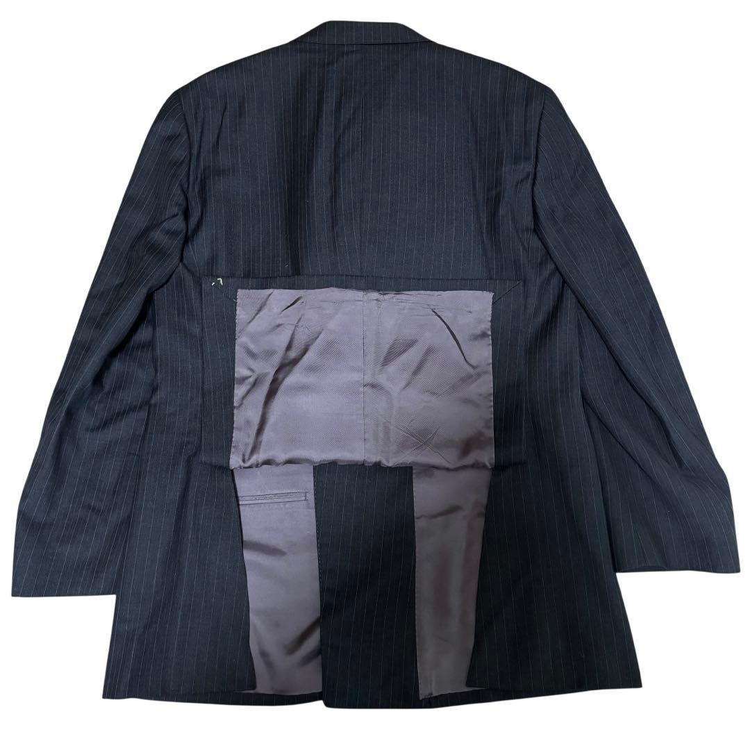 DANIEL CREMIEUX セットアップ　ダブル　ストライプ　ダークグレー