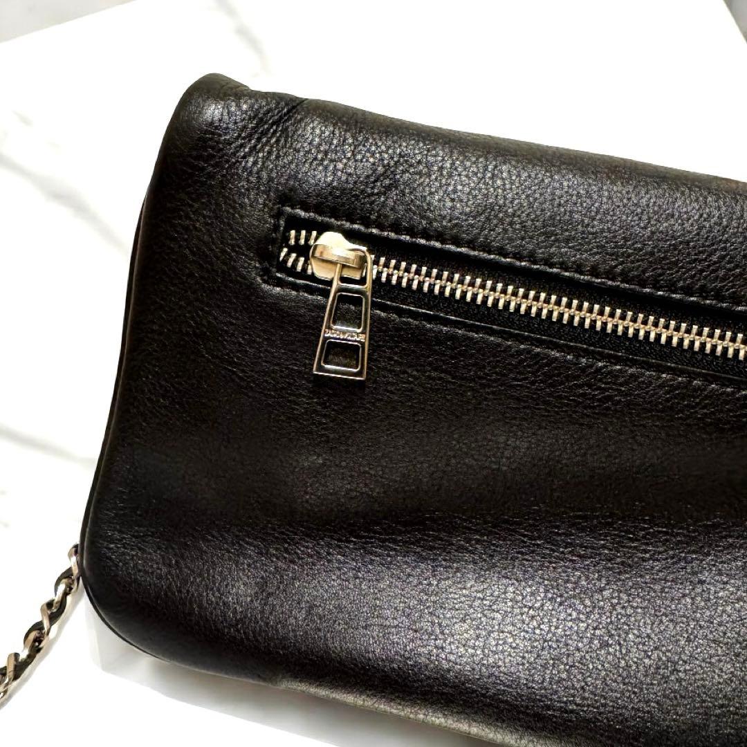 ザディグエヴォルテール 3way クラッチ ショルダーバッグ チェーン 黒