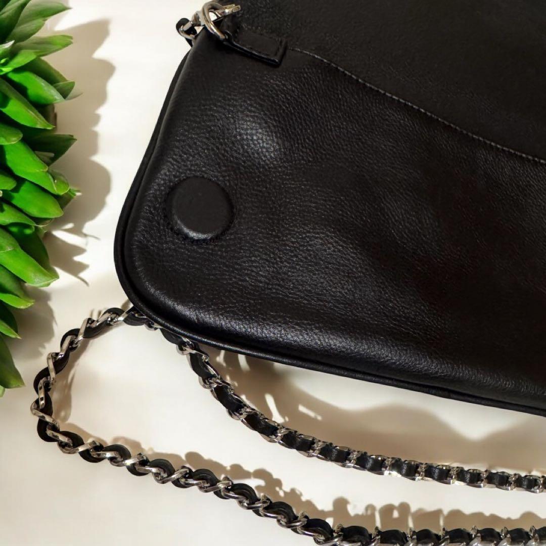 ザディグエヴォルテール 3way クラッチ ショルダーバッグ チェーン 黒