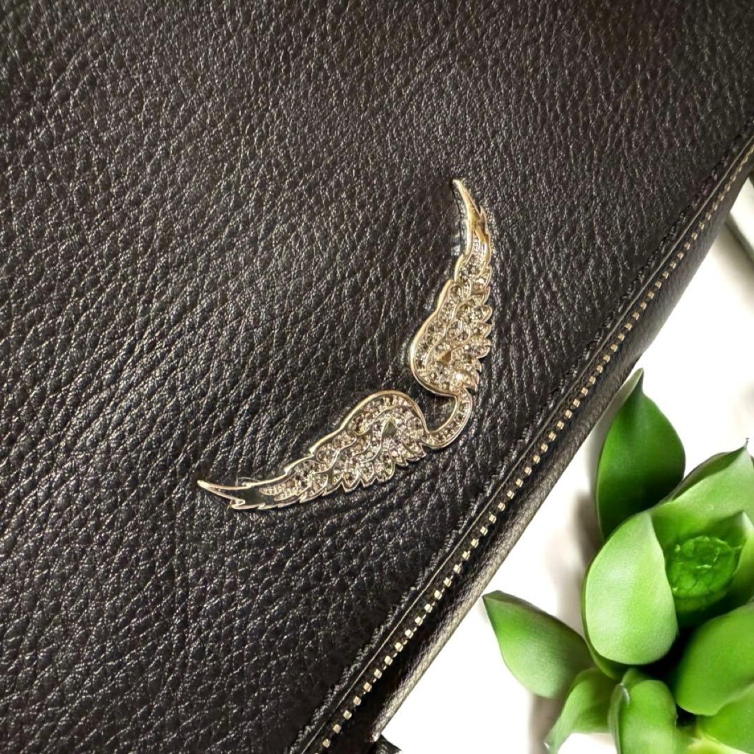 ザディグエヴォルテール 3way クラッチ ショルダーバッグ チェーン 黒